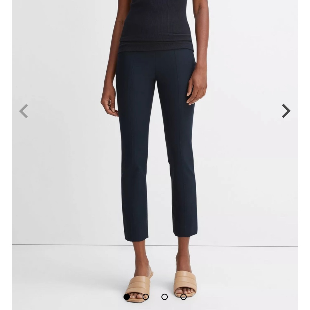 Vince Navy Stitch Front Seam Ponte Leggings